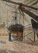 Georges Seurat The Dock of Corner Spain oil painting artist